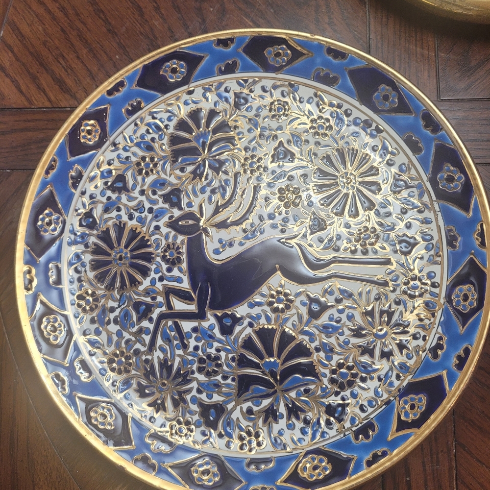 Nassos Rodos-Hellas Textured Wall Plate Deer